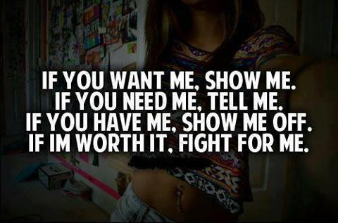 If You Want Me...