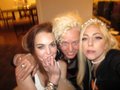 LILO, ELLEN VON UNWERTH, AND I AT CHATEAU MARMONT (photo from Gaga) - lady-gaga photo