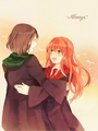 Lily and Severus - harry-potter-anime photo