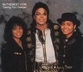 Michael With His Two Sisters Rebbie And Janet - michael-jackson photo