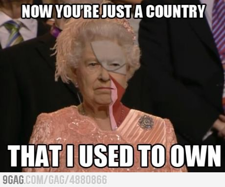  Now you're just a country..