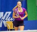 Petra Kvitova : straight hair suits her more ! - tennis photo