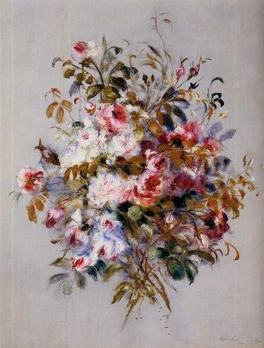  Pierre Auguste Renoir. A Bouquet of Roses, 1879