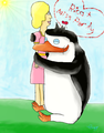 Rico and Miss Perky. :3 - penguins-of-madagascar fan art