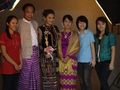 TMM with her family at Academy ceremony - thet-mon-myint photo