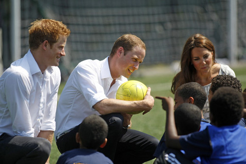  The Duke And Duchess Of Cambridge And Prince Harry Visit Bacon's College