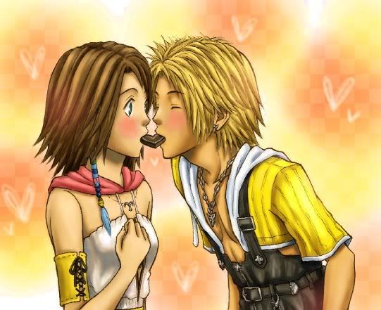 Fan Art of Tidus and Yuna for fans of Final Fantasy X. 