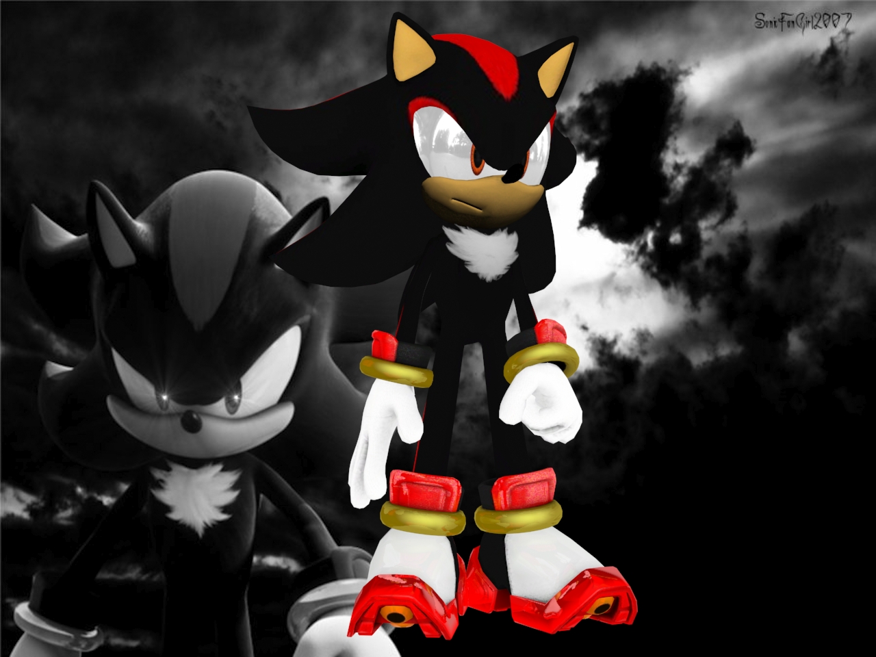 Shadow And Sonic Gambar Shadow 3d Model HD Wallpaper And
