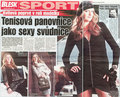  Petra Kvitova in tabloid newspaper  - tennis photo