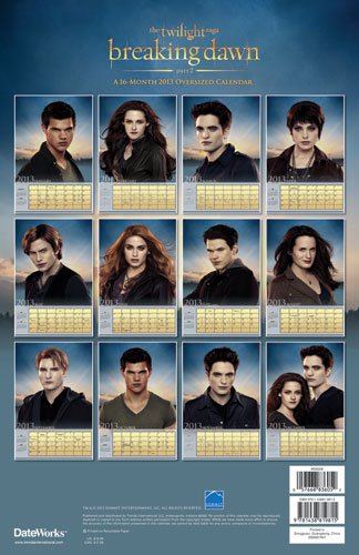  The Twilight Saga: Breaking Dawn (Official Calendar & Bookmarks [2013])