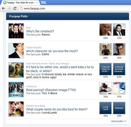  Cillian sondaggi on Fanpop's home page