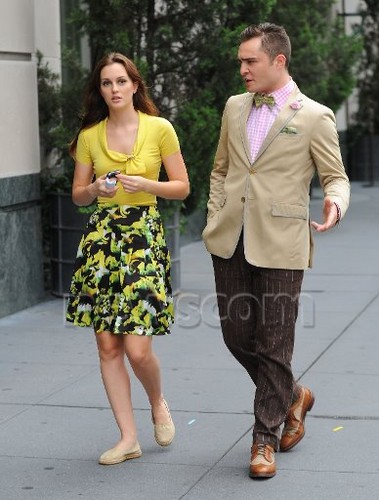  Ed and Leighton on set 10.08.2012