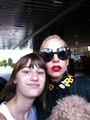 Gaga with fans outside her hotel in Sofia, Bulgaria (Aug. 12) - lady-gaga photo