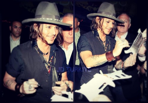  Johnny Depp at Aerosmith concert, August 6
