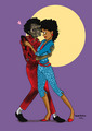 Michael Jackson - Thriller Cartoon - michael-jackson fan art