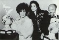 Michael With Dame Elizabeth Taylor And Berry Gordy - michael-jackson photo