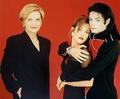 Michael With Lisa Marie And Journalist, Diane - michael-jackson photo