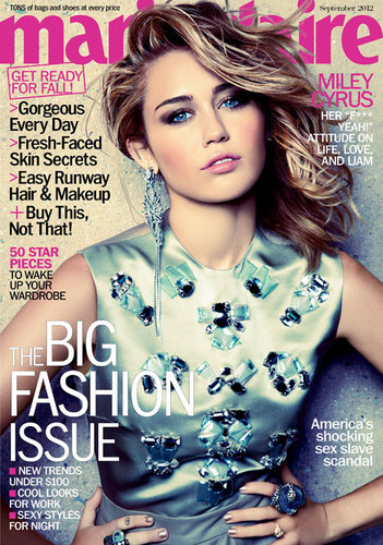  Miley Cyrus- Marie Claire magazine, september issue 2012