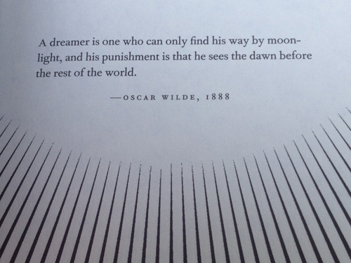 Opening Quote - Oscar Wilde