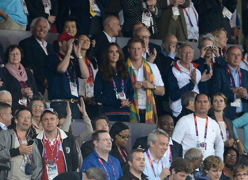  Prince William attend the evening's Athletics events on Tag 9 of the London 2012 Olympic Games
