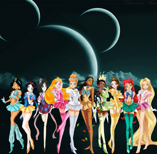  Sailor Дисней Princesses UNITE!