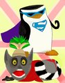 Slappy vs the Masked BOOTY! XD - penguins-of-madagascar fan art