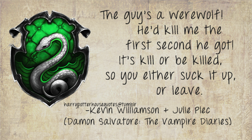 Slytherin Quote by Damon