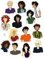 Some Important Members of the Two Series - the-heroes-of-olympus fan art