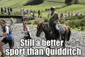 Still a better sport than Quidditch - harry-potter-vs-twilight fan art