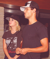 Taylor Lautner with Ashley Benson at the Red O Mexican Restaurant in L.A - taylor-lautner fan art