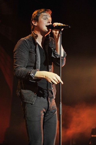  Tom Chaplin and his band "Keane" perform live in concert at Brixton Academy, London, England