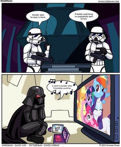  What Dark Lord Of The Sith does when he's alone...