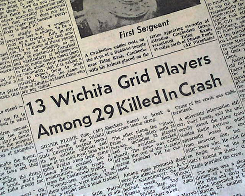 Wichita State plane crash killing 31 in 1970 