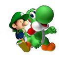 Yoshi with Baby Luigi - yoshi photo