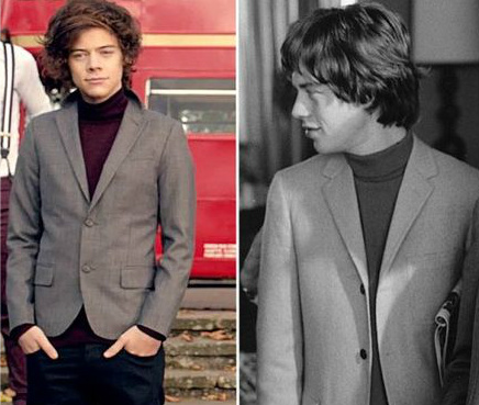  "Mick jagger looks like he can be Harry's dad...."