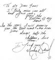 A Handwritten Letter By  Micheal Jackson - michael-jackson photo