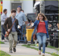 Daniel - and Zoe Kazan on set for The F Word in Toronto, Canada - August 15, 2012 - daniel-radcliffe photo