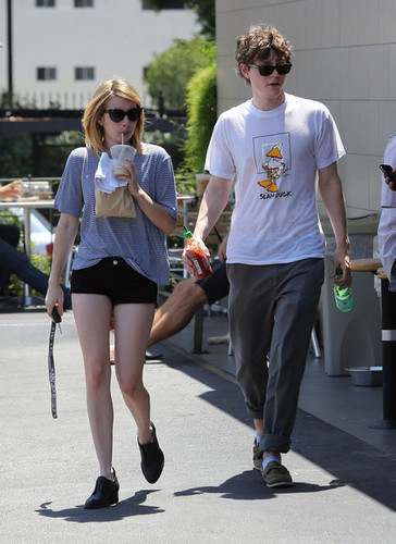 Emma Roberts and Evan Peters Go to Coffee [August 10, 2012]