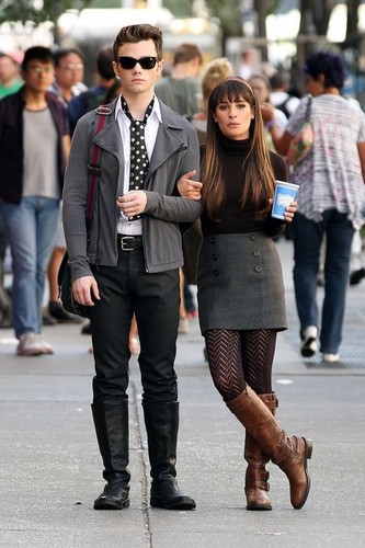Filming Glee - August 12, 2012
