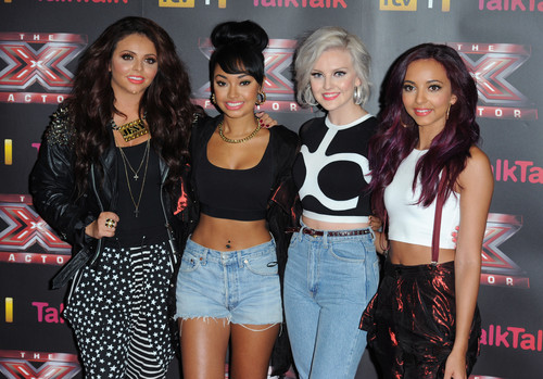 HQ - Little Mix attend an X Factor conference in London - Arrivals {16/08/12}.