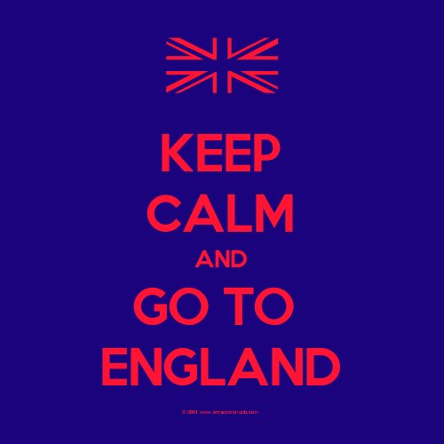 Keep Calm and Go to England