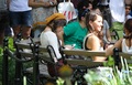 Lea Michele & Chris Colfer Filming in New York - glee photo