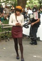 Lea Michele & Chris Colfer Filming in New York - lea-michele photo