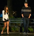 Lea Michele, Cory Monteith, Chris Colfer & Darren Criss Filming At A Park in New York - lea-michele photo