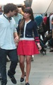 Lea Michele & Dean Geyer Filming On A Bench In New York City - lea-michele photo