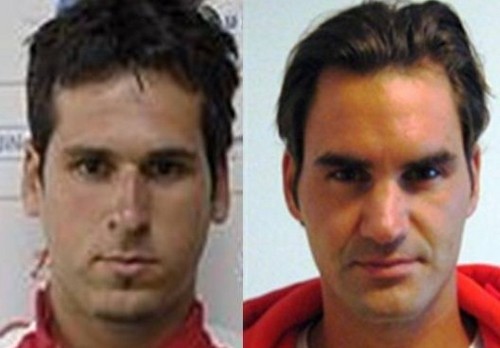 Mateasko and Federer look alike faces..