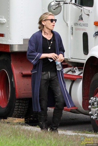 On the set of 'The Mortal Instruments: City of Bones' (August 20, 2012)