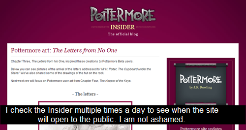 Pottermore Confessions