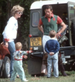 Princess Diana, Prince William and Harry, with Prince Charles - princess-diana-and-her-sons photo