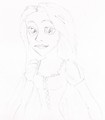 Rapunzel ballpoint sketches - disney-princess fan art